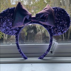 Purple Sequins Minnie Ears